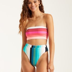 Sol Stripes Reversible Rise Bikini Top & Bottom